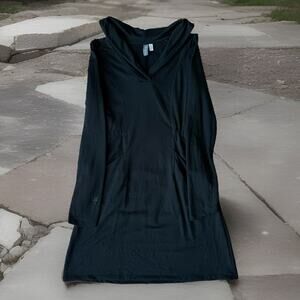 Ibex Merino Wool Dress Women's XS Black Made in USA Casual Glam Utility